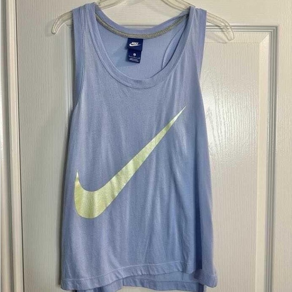 Nike Sky Blue Tank with Lemon Swoosh - Picture 1 of 2